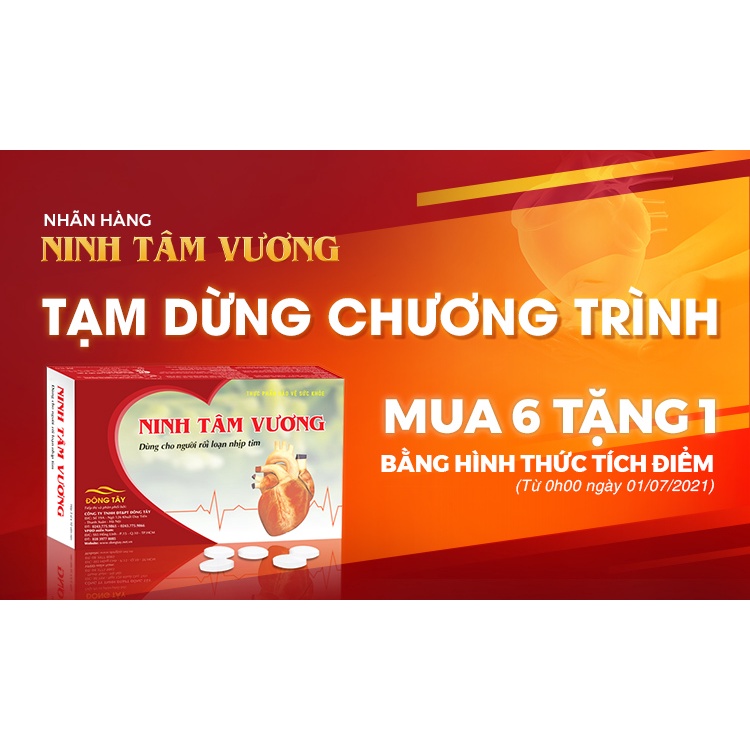Ninh Tâm vương - Hỗ trợ ổn định nhịp tim từ thảo dược, tốt cho tim mạch Hộp 30 viên