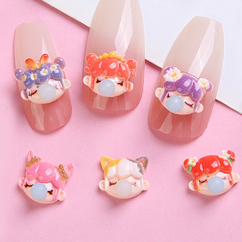 Charm (C260) slime/ Dụng Cụ Charm Trang Trí/ Làm Nail hình tiểu tiên nữ (1.2 cm)  - 01 Cái