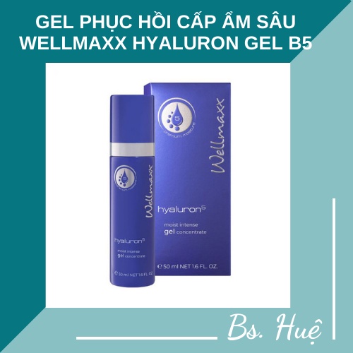 Tinh chất siêu phục hồi cấp ẩm sâu Wellmaxx Hyaluron Gel b5 50ml