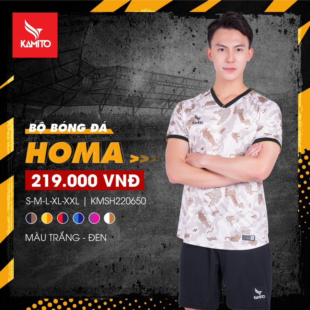 BỘ THỂ THAO KAMITO HOMA MÀU TRẮNG 2022