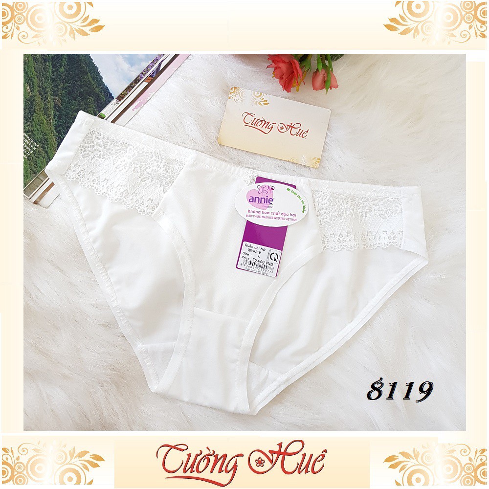 Quần lót nữ annie QE 8119 thun lạnh phối ren.
