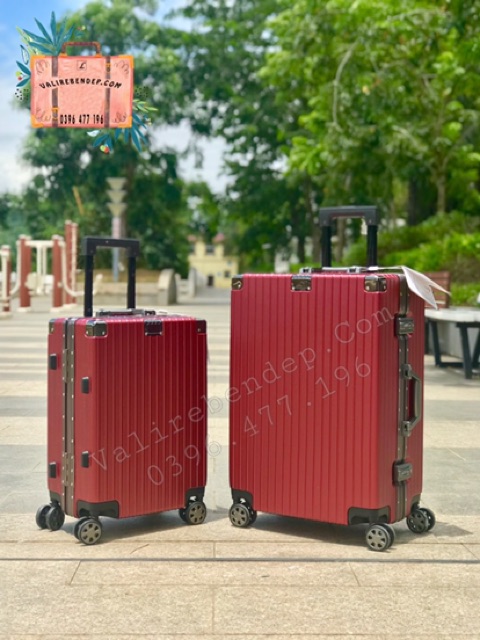 Bộ vali kéo du lịch khung nhôm khoá sập TSA vali kéo du lịch nam nữ rẻ.Chống bể vỡ, xước, bánh xe xoay 360 valirebendep