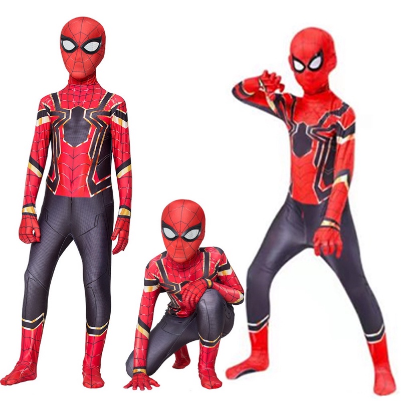 Bộ Đồ Hóa Trang Halloween Nhân Vật Siêu Anh Hùng Zentai Spiderman Cho Trẻ Em