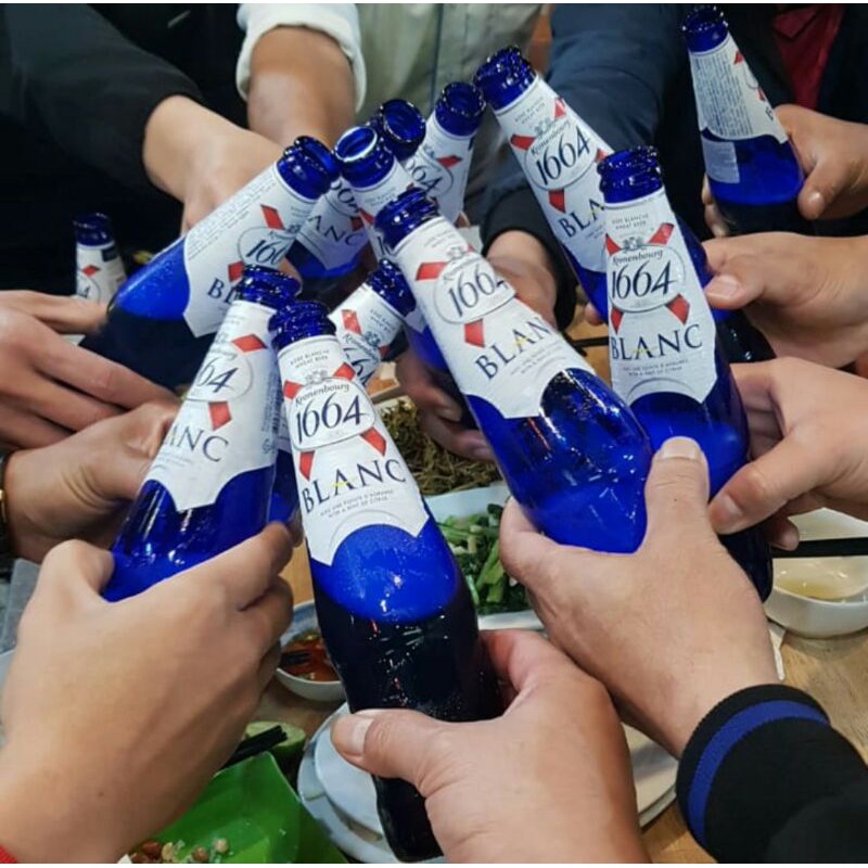 (24 chai) Một thùng Bia Kronenbourg 1664 blanc 5% dòng bia Pháp