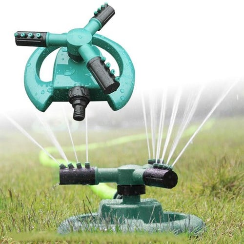Vòi Phun Nước Tưới Cây Tự Động Xoay 360 Độ Kèm Đai Siết Tay Vặn Nhựa