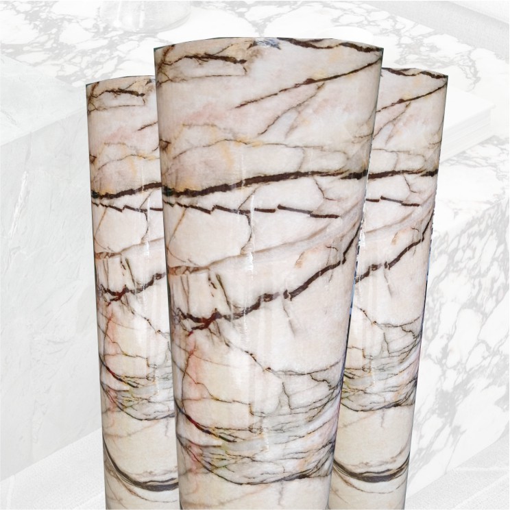 Combo Giấy dán tường vân đá dày dặn Marble Stone (khổ 60cm)