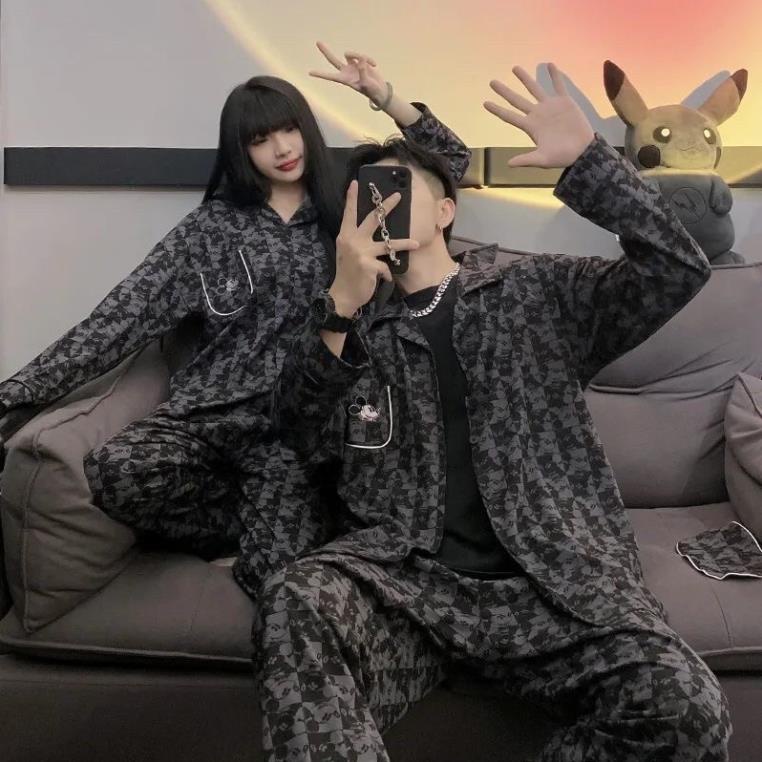 ✿ Bộ đồ ngủ nam nữ chuột Mickey new (phiên bản thu đông) ✿