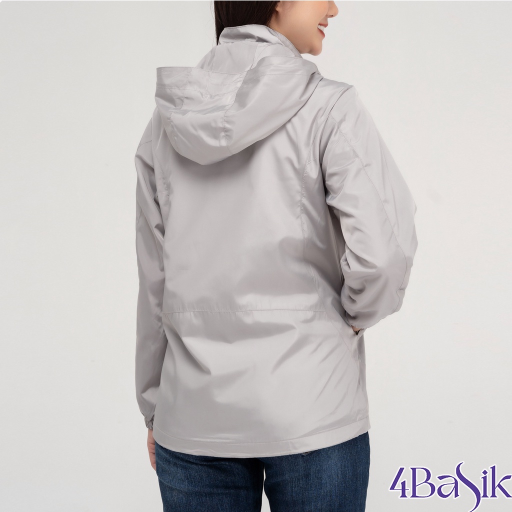 Áo khoác gió Nam Nữ 4BASIC - Siêu Mỏng - CHỐNG NƯỚC - Mũ rộng - AG
