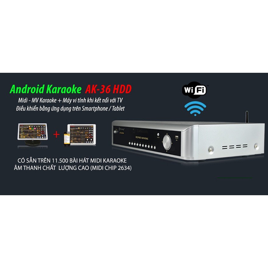 Đầu Karaoke Arirang DVD Android AK-36HDD