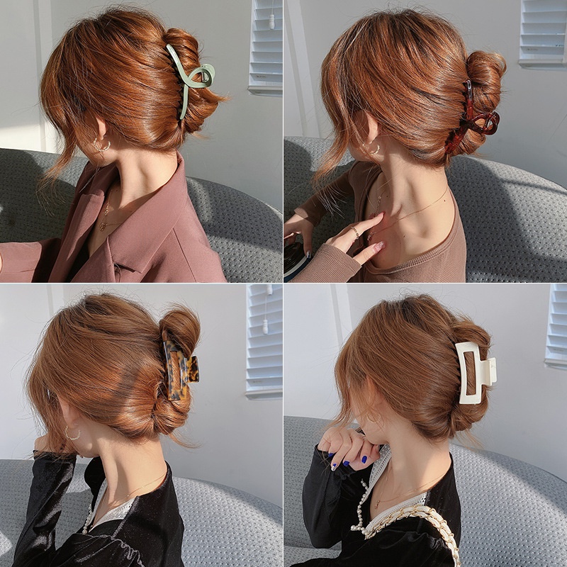 Kẹp tóc càng cua nhựa màu pastel siêu xinh nữ tính giá rẻ K33