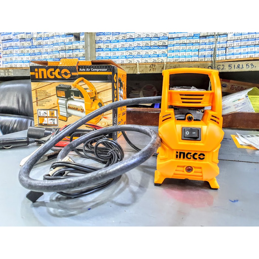 Máy Bơm Hơi Lốp Xe Ô Tô Ingco 12v Aac1408 Total TTAC1406 (Bơm Hơi Xe Ô Tô, Bơm Lốp Xe)