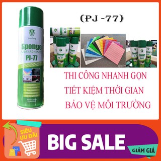Keo Dán Xốp Dạng Xịt Đa Năng PJ77, Dán Xốp, Mút, Giấy Decal,