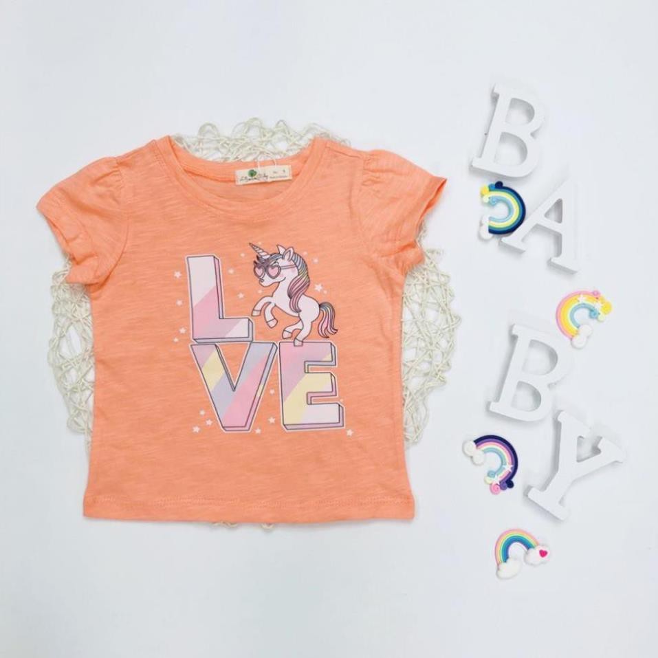 Áo thun cho bé gái, áo phông bé gái chất cotton mềm mát, size 1 - 5 tuổi - SUNKIDS1