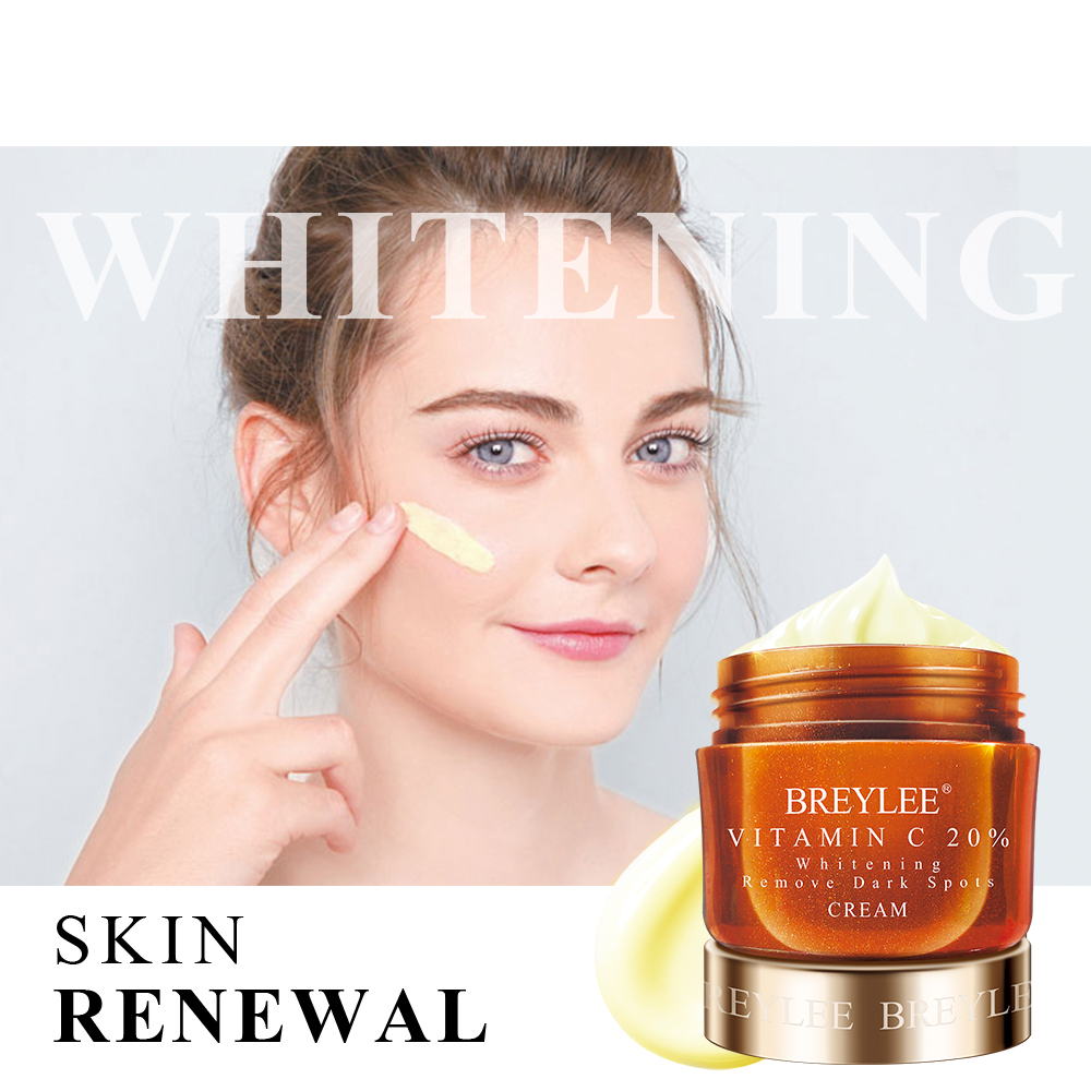 Kem dưỡng trắng da BREYLEE Vitamin C giúp làm mờ quầng thâm và nếp nhăn 40g