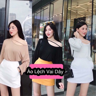 Áo Lệch Vai Dây Chéo[có ảnh thật- video]