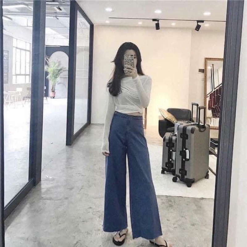 Quần jeans suông ống rộng Thailand
