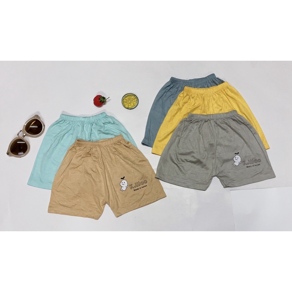 Quần Đùi Thun Lạnh Hoạ Tiết Đáng Yêu Cho Bé Trai, Bé Gái 5-15kg
