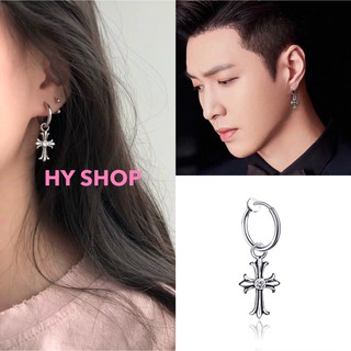 kẹp tai titan thánh giá kim nam nữ cá tính không cần xỏ lỗ siêu bền thép y tế không dị ứng không gỉ Unisex BTS