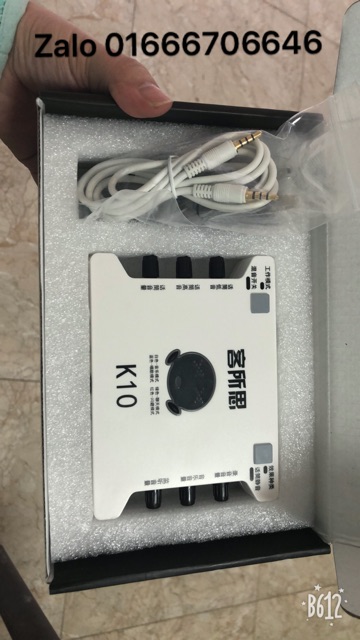 [FREESHIP 99K]_Sound card K10 ( BH 6Tháng ) tặng kèm dây trắng kết nối | BigBuy360 - bigbuy360.vn