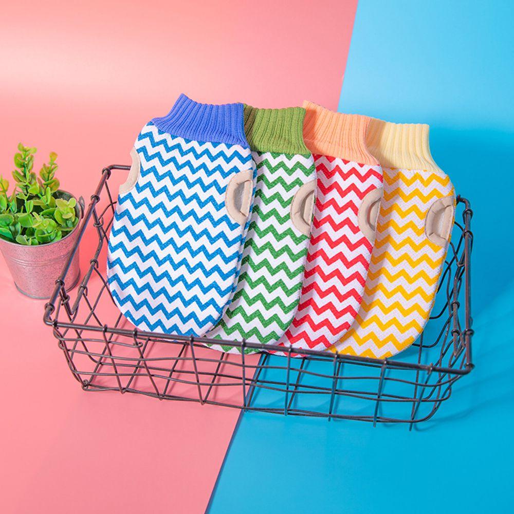 Bông Tắm Dạng Găng Tay Hình Tròn Tẩy Tế Bào Chết Giúp Da Dày Hai Mặt Không Gây Kích Ứng SHOUKEY