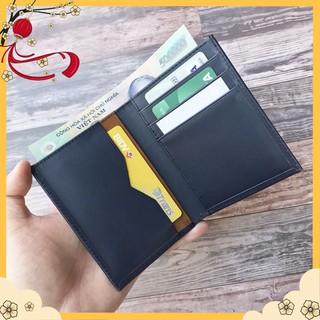 Ví Nam Da Bò Thật Kiểu Đứng - Bảo Hành 12 tháng - Full box | Bóp Nam Đẹp DTR huynhshop47