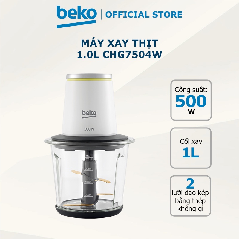 [Mã ELHADEV giảm 4% đơn 300K] Máy xay thịt BEKO CHG7504W - 1.0L