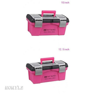 MultiFunctional Storage Case Toolbox Plastic Storage Organizer Toolbox Pink Box