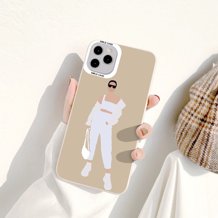Ốp lưng iPhone 8 PLus girl xinh siêu mẫu áo trắng ốp điện thoại iPhone 11 Pro Max Xs Max XR 6 6s 7 8 Plus 12 13 pro max