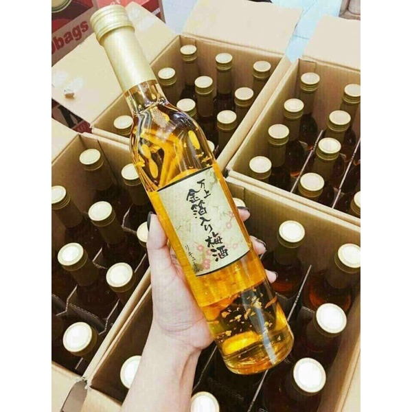 Nước mơ vẩy vàng kikkoman 500ml của Nhật Bản