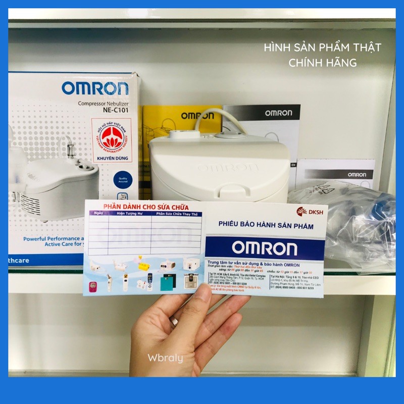 Máy xông mũi họng nén khí rung Omron NE-C101 Chính hãng - BH 24 tháng