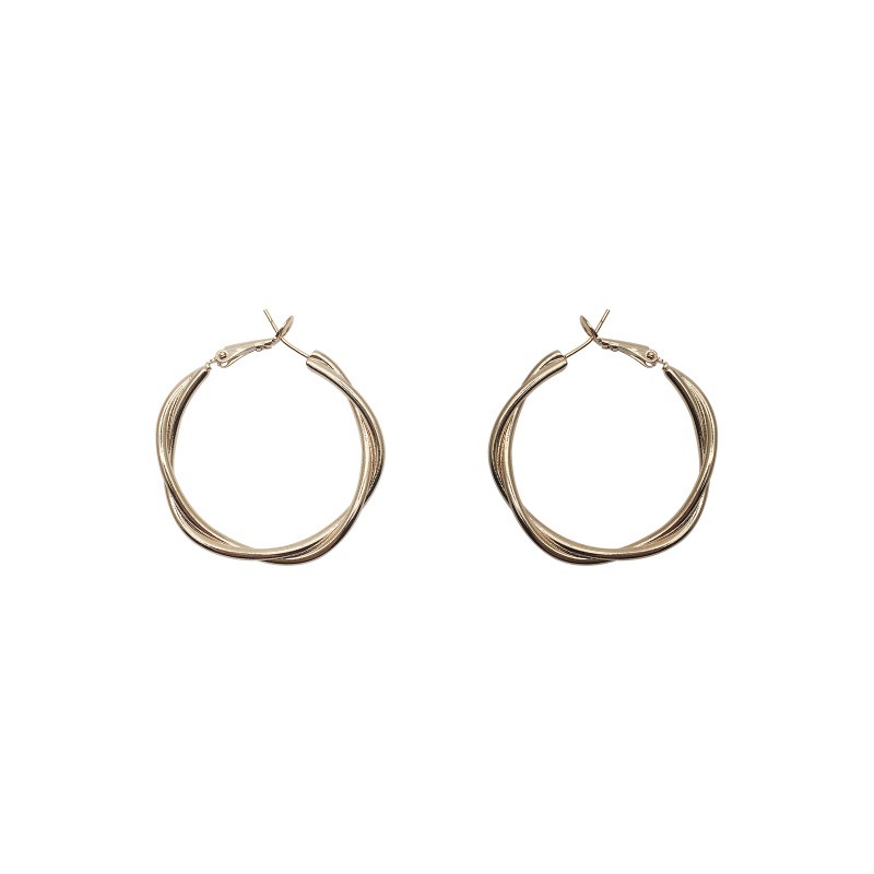 Khuyên Tai Kim Loại Đính Hạt Ngọc Trai Sang Trọng Cho Nữ Hoa tai Bông tai thời trang