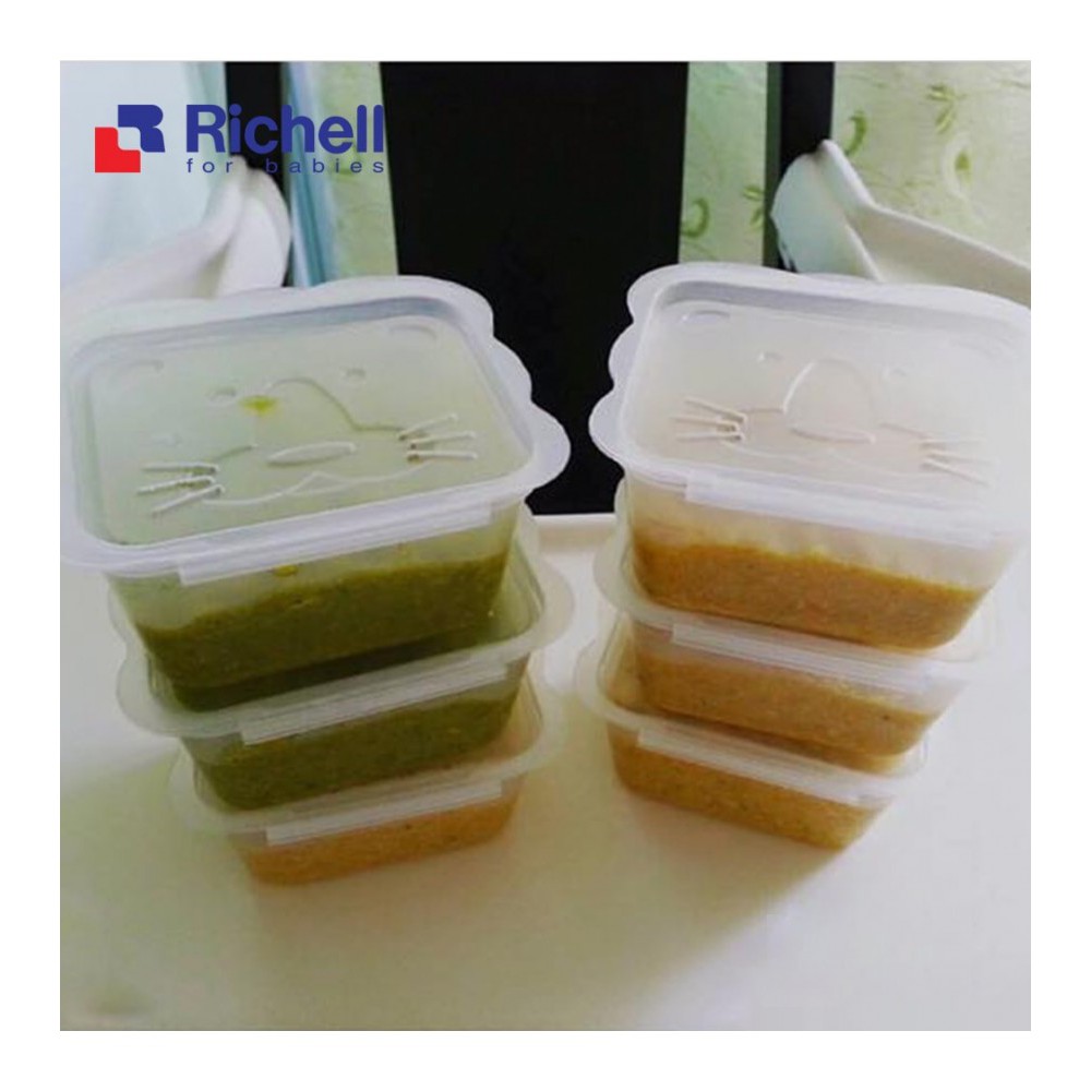 [Chính hãng] Bộ hộp đựng thực phẩm Richell Nhật Bản (50ml/100ml/150ml) RC98106-07-08