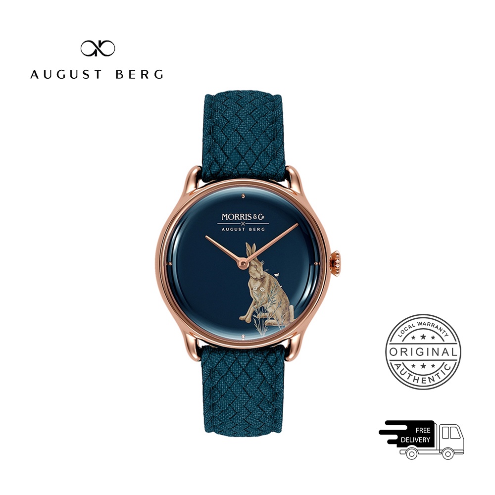 Đồng Hồ Unisex August Berg Forest Hare Indigo (M1FH0630A16VID) 30mm