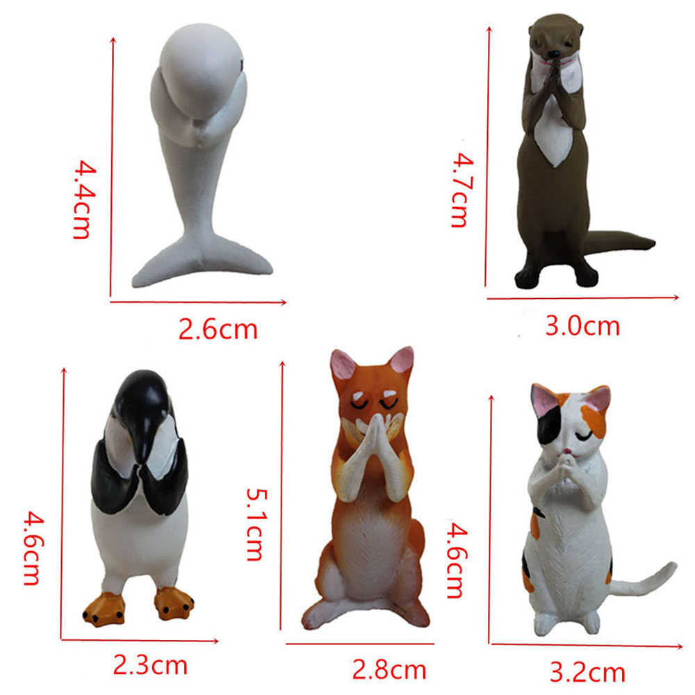 Bộ 5 Mô Hình Chú Chó Shiba Dễ Thương Trang Trí