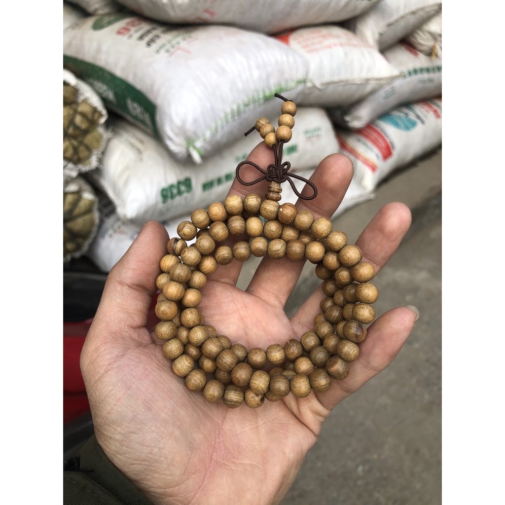 Chuỗi 108 hạt 6 và 8 li gỗ bách xanh thơm - Trắc - Mun - Hương đỏ