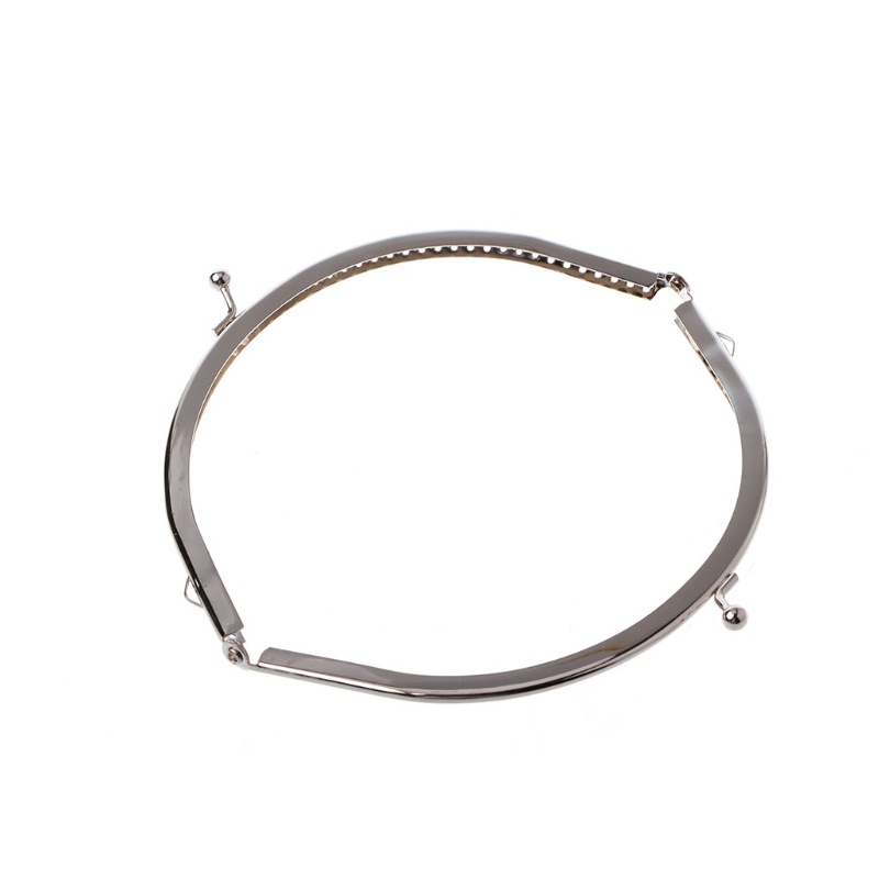1 Khung Kim Loại Hình Nụ Hôn Tự Làm Cho Túi Xách Tông Bạc 15cm