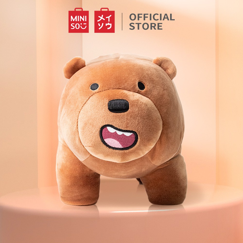 We Bare Bears- Đồ chơi sang trọng Miniso (Grizzly)