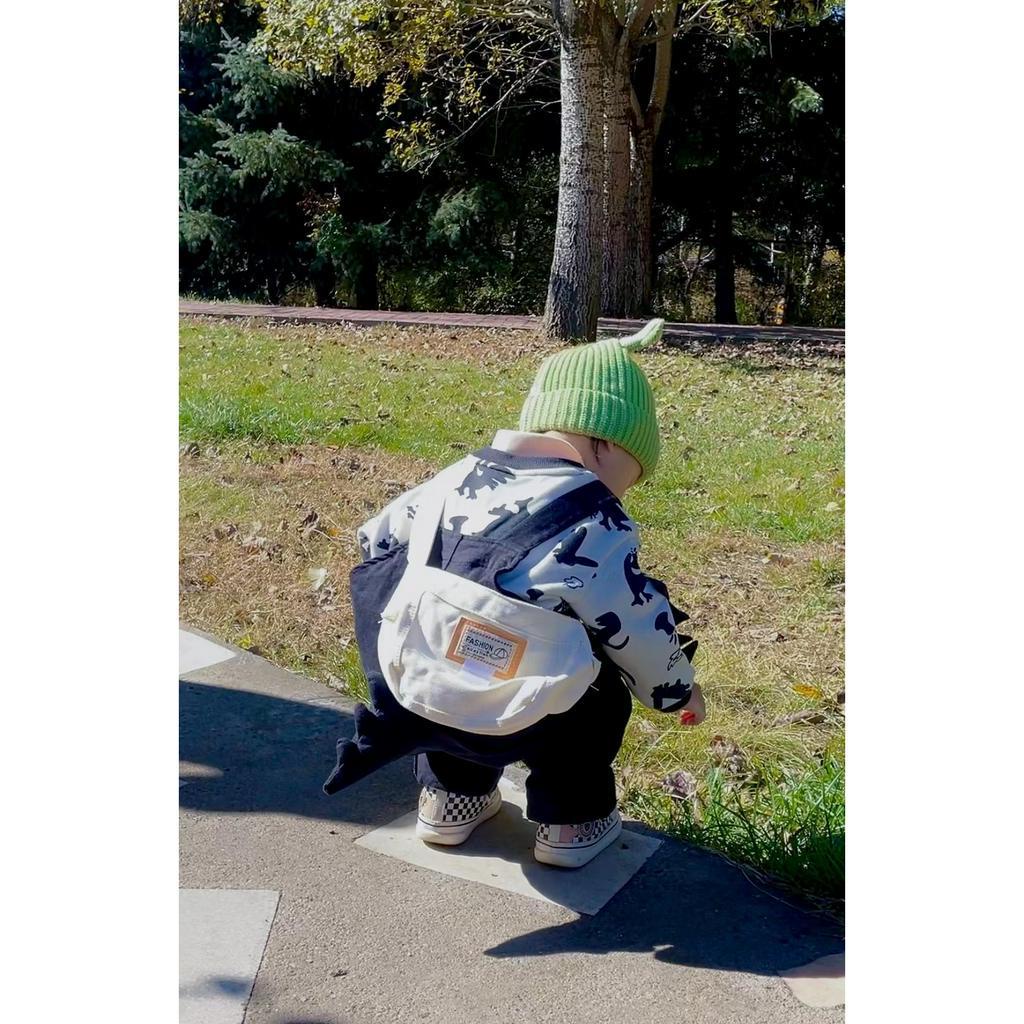 Túi Đeo Chéo Nhỏ Bằng Vải Canvas Phong Cách Thời Trang Đường Phố Đơn Giản Dành Cho Bé Trai Bé Gái