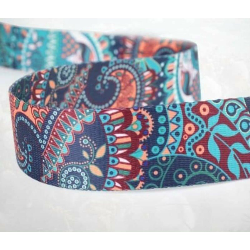 DÂY ĐAI  TẬP YOGA HOA VĂN CAO CẤP DÀI 2,5M