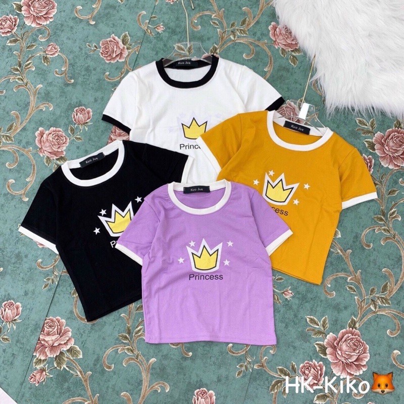 Áo croptop thun borip princess 🌱🌱🌱p