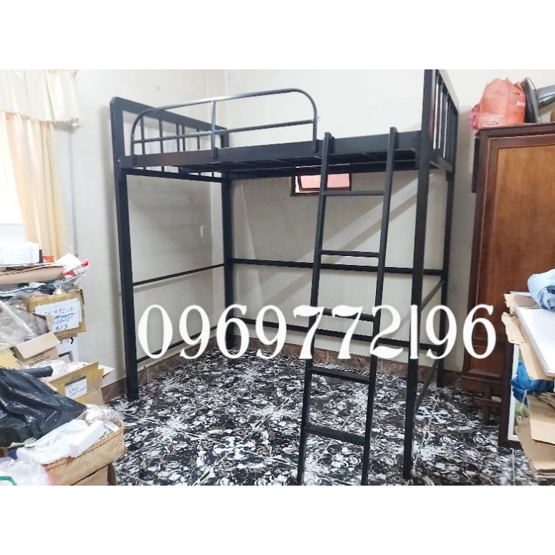 giường tầng thiết kế 1 tầng khung 4x8 ngang 1m2x2m | BigBuy360 - bigbuy360.vn