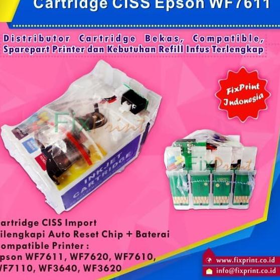 Bộ Chế Hòa Khí Ciss Epson Wf7611 Wf7620 Wf7610 Wf7110 Wf3640 Wf3620 Chất Lượng Cao