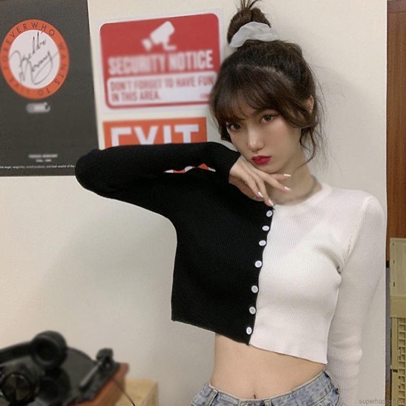 Áo khoác cardigan dệt kim tay dài phong cách Hàn Quốc thời trang thường ngày cho nữ