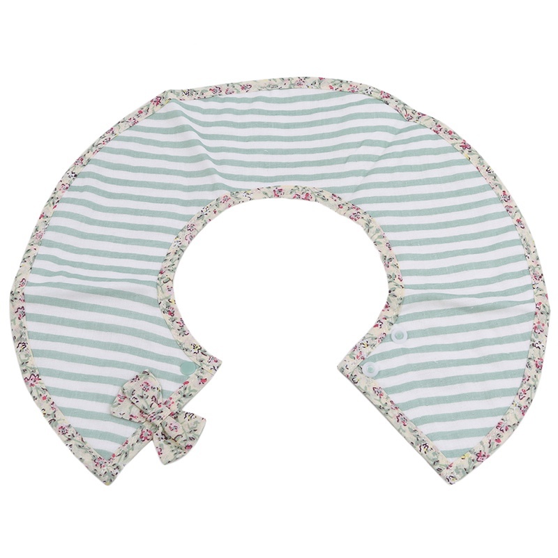 Yếm Cotton 360 Độ Họa Tiết Sọc Xinh Xắn Cho Bé