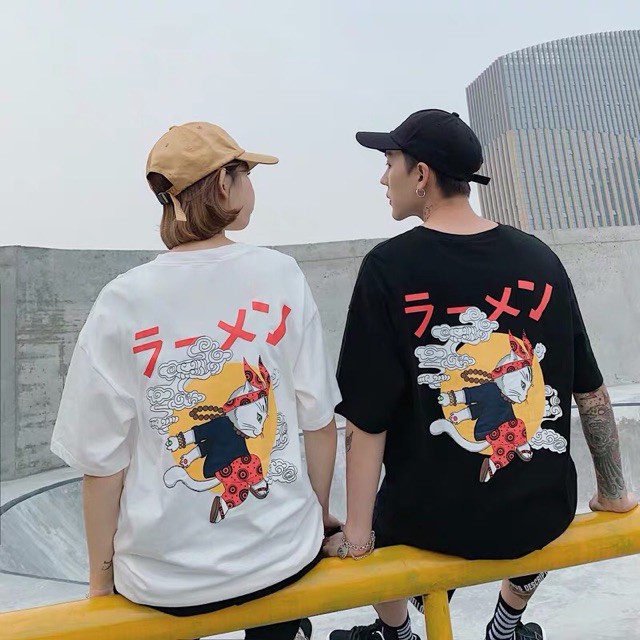 Áo thun tay lỡ UNISEX thỏ lão đại A024
