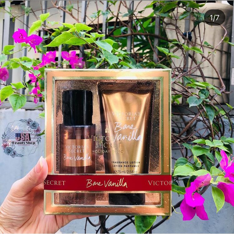 VS - Mini Gift Set | Bộ Quà Tặng Mini Xịt Thơm và Sữa Dưỡng Thể Victoria's Secret Mini Body Mist and Lotion | Thế Giới Skin Care