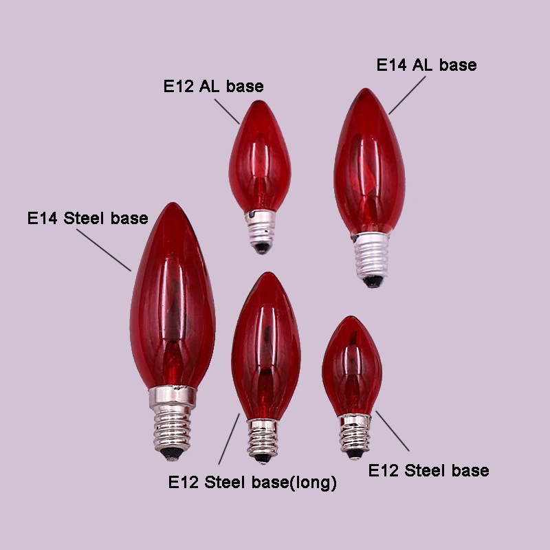 Bóng Đèn LED E12 E14 AC 220V Hình Ngọn Lửa Phong Cách Phật Giáo