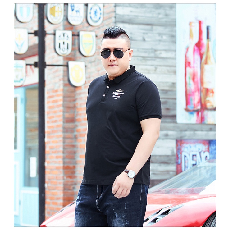 Áo thun polo nam big size từ 85 - 130KG thương hiệu Bigsizevn, Áo polo nam big size In đại bàng