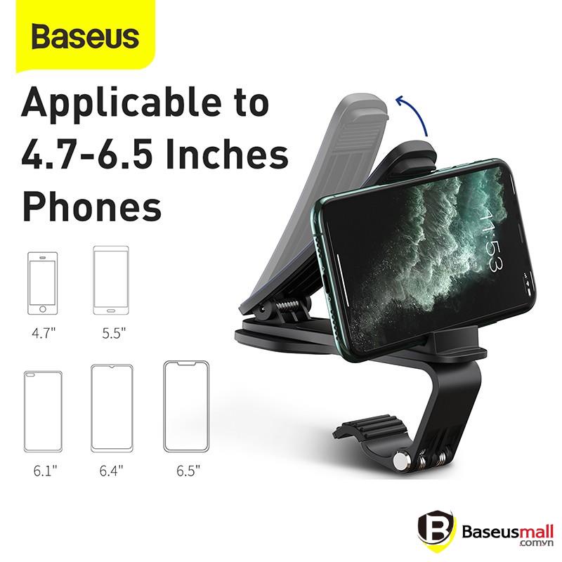 Baseus -BaseusMall VN Đế giữ điện thoại dạng kẹp ngang trên xe ô tô Baseus Big Mouth Pro Car Mount