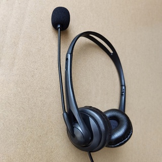 ECVN USB Headset with Microphone MIC Computer Headphones for Call PC Laptop USB2.0